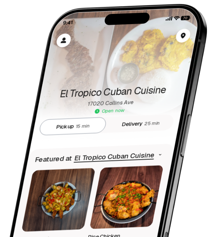 El Tropico Cuban Cuisine app preview